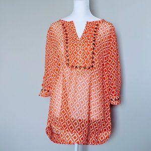 Pomelo Orange / White Tunic